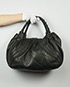 Spy Bag, £200, Accessories, Black, Leather, Back view